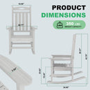 Outdoor Rocking Chair Set of 2 by HouseOfZazla
