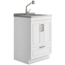 Cardinal - Laundry Cabinet With Faucet And Sink - White - Wood