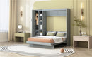Murphy Wall Bed With Shelves, Wardrobe And LED Lights by HouseOfZazla