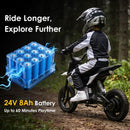 24V Electric Motocross Ride-On Motorcycle for Kids Ages 5-12