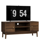 TV Stand, Entertainment Center With Storage, Media Console Table For Living Room - Walnut by HouseOfZazla