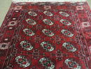 4' 5" X 5' 7" Semi Antique Handmade Afghan Yamud Turkoman Bokhara Wool Rug