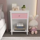 Nightstand With 1 Drawer 1 Shelf by HouseOfZazla