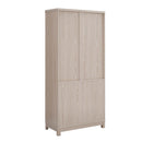 Jodie - Bookcase Cabinet With 6 Adjustable Shelves - Oak by HouseOfZazla