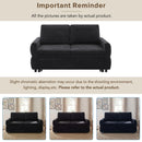 Convertible Sofa Bed Loveseat With Adjustable Backrest And USB Ports by HouseOfZazla
