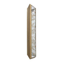 Antique Rectangle Mirror with Floral Accents
