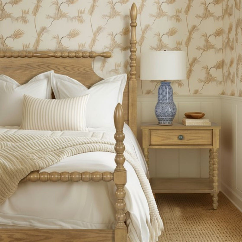 Traditional Durable Nightstand Table With Drawer And Shelf, photo 14 of 20