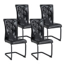 Alligator Skin Upholstered Dining Chairs