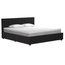 King Upholstered Bed With Storage - Black by Unique Piece Furniture