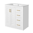 Bathroom Vanity With Sink, Storage Cabinet, Freestanding Set With 3 Drawers & Soft Closing Doors by HouseOfZazla