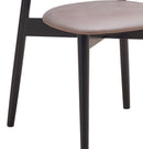 Lanae - Polished Microfiber Side Chair (Set of 2) - Gray by HouseOfZazla