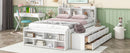 Bed With Bookcase Headboard, Under Bed Storage Drawers And Bed End Storage Case by HouseOfZazla