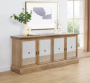 Brockway 4-door Dining Sideboard Buffet Cabinet Barley Brown