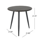Kenneth 3 Pieces Chat Set Outdoor Furniture - Brown Multi by HouseOfZazla