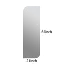 Irregular Shape LED Full Length Wall Mirror With 3 Color Dimmable Lighting - Silver by HouseOfZazla