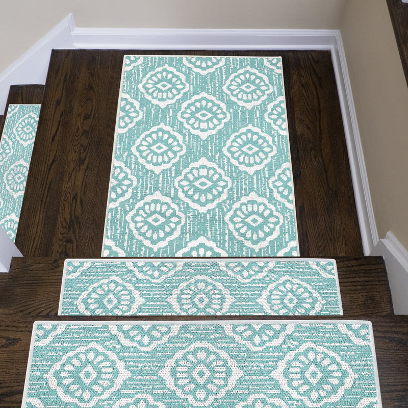 Sussexhome Flower Collection 2 x 3 Foot Heavy Duty Low Pile  Landing Rug Runner
