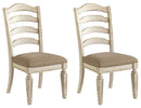 Realyn - Dining UPH Side Chair (Set of 2) - Ladderback - Chipped White by Unique Piece Furniture