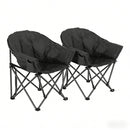 Set of 2 Oversized Camping Chairs with Side Pocket by HouseOfZazla