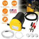 12V Oil Change Pump 60W Oil Diesel Fluid Extractor Electric Suction Transfer Extractor Oil Quick Changer for Boat, Tubes, Truck, RV, ATV