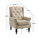 Modern Accent Armchair With Sturdy Wood Legs