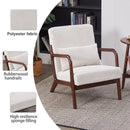 Accent Chair With Pillow And Wood Frame by HouseOfZazla