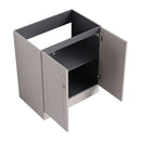 Contemporary Freestanding Bathroom Vanity With Resin Sink & Soft-Close Cabinet Doors by HouseOfZazla