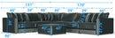 Remington - Modular Sofa And Cocktail Ottoman by Unique Piece Furniture