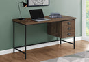 Computer Desk For Home Office, Laptop, 3 Storage Drawers, Contemporary & Modern by HouseOfZazla