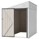 White 4' x 7' Lean-To Storage Shed by HouseOfZazla
