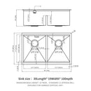 Modern Double Bowl Undermount Kitchen Sink by HouseOfZazla