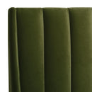 Aspen - Vertical Tufted Modern Headboard Platform Bed Set by HouseOfZazla