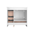 Shaker Free Standing Bathroom Vanity Cabinet & Sink, Soft Close Drawers, Soft Close Doors by HouseOfZazla