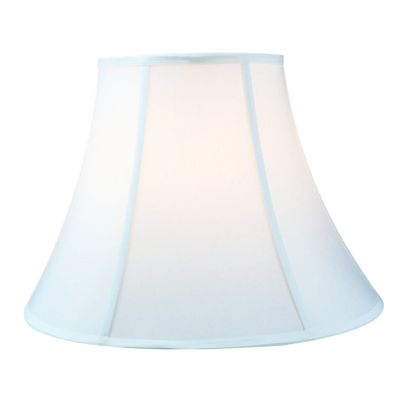 18"W x 14"H White Bell Shantung Lampshade