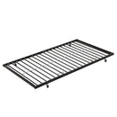 Modern Metal Bunk Bed With Side Ladders And Guardrail by HouseOfZazla