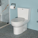 1 Piece Toilet & Soft Closing Seat - White by HouseOfZazla