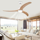 Indoor Outdoor Ceiling Fan With Light With Remote Control, Noiseless Reversible Motor, 6 Speed, 3 Color by HouseOfZazla