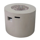 Round Iron Fire Pit With 40,000 Btu