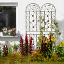 4 Pack Metal Garden Trellis 86.7" x 19.7" Rustproof for Climbing Plants by HouseOfZazla