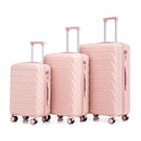 3 Pieces Set 20" / 24" / 28" Spinner Wheel Luggage With Combination Lock by HouseOfZazla
