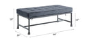 Brantley - Bench - Gray Velvet & Sandy Gray