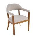 Wood Frame Upholstered Dining Chairs with Armrests (Set of 2) by HouseOfZazla