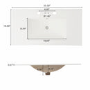 Modern Bathroom Vanity With Rectangle Ceramic Sink, Soft Closing Doors by HouseOfZazla