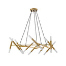 41' Golden Modern Chandelier Light Fixture with Branch Design