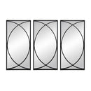 Rectangular Wall Mirrors With Frame, Home Decor For Living Room Bedroom Entryway - Black by HouseOfZazla