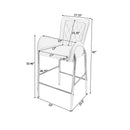 Fabric Counter Height Bar Stools (Set of 2)