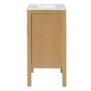Bathroom Cabinet With Sink, Adjustable Shelf, Soft Closing Hinges - Natural Wood by HouseOfZazla