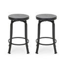 Modern Industrial Counter Stool Set With Swivel Function