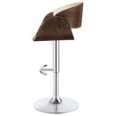 Ergonomic Adjustable Bar Stool - Ivory