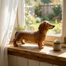 26'' Brown Dachshund Statue