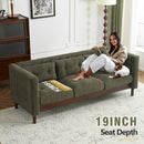 Upholstered Sofa Modern 3 Seater Sofa Couch With Tufted Design For Living Room by Unique Piece Furniture